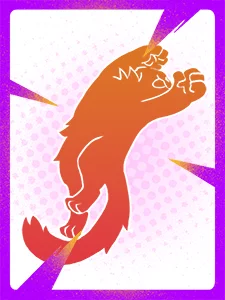 Backflipping Cat Card