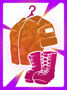 Camouflage Outfit Card